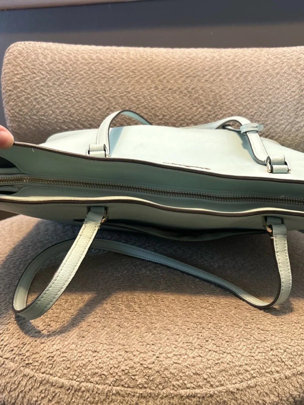 Kate Spade Light Blue Large Leather Tote